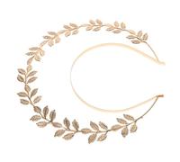 SKISUNO Serrage-tête Perlé, Couronne de Cheveux en Alliage, Or, Ajustement Confortable, Style Vintage, pour Demoiselle D'honneur, Festival et Prom