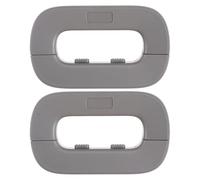 SKISUNO Serrure de Porte Pliante pour Garçon et Filles 2pcs, Verrou Multifonction en Abs et Pom pour Tiroirs et Mini-frigos, Protection Sécurité Bébé Pincements