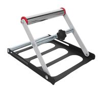 SKISUNO Support à rouleaux pour machine de découpe, plage de réglage de 1,5 à 5,5 pouces, support robuste en acier pour atelier et garage, idéal pour la découpe à la scie.