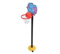 SKISUNO Support de Panier de Basket Réglable pour Garçon et Filles Motif Éléphant Basket-Ball Intérieur et Extérieur Panier Mobile Léger en Nylon pour Tout-Petits Jeu Sportif Éducatif