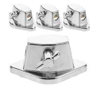 SKISUNO Support de pied de tom basse 4pcs, fixation en alliage avec vis, support de pied de tambour pour floor tom et grosse caisse, rapide pour petites scènes et studio