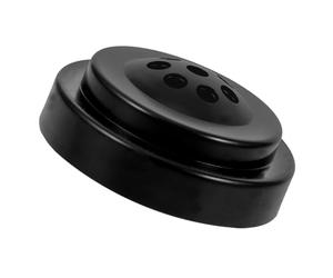 SKISUNO Support Drapeau Mini Porte-Drapeau Rond 8 Trous en Plastique Noir Extérieur Portable Facile à Ranger, pour Salle de Conférence ou Vitrine