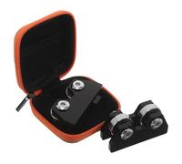 SKISUNO Testeur de Rectitude Queue de Billard Rouleau en Alliage Noir Outil Portable Haute Précision pour Snooker Entraînement et Compétition Accessoire Entretien Billard