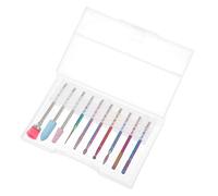 SKISUNO Têtes de Limes pour Manucure en Acier Tungstène Allié, Embouts Robustes pour Ongles des Doigts Orteils, Protègent la Peau et Enlèvent les Peaux Mortes, Kit de 10 Pièces pour