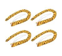 SKISUNO Tiger Tail Costume Prop For Realistic Plush Animal Tail For Halloween Cosplay And Stage Performances Soft Lightweight Tiger Cosplay Accessory Set Of