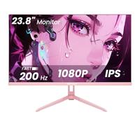 SKitphrati - Moniteur de jeu 24 pouces, taux de rafraîchissement de 200 Hz, résolution FHD 1080p, panneau IPS rapide, 1 ms, GTG, temps de réponse, synchronisation adaptative, haut-parleurs