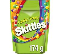 SKITTLES Bonbons Crazy Sours, goûts de fruits acidulés - 174 g