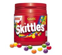SKITTLES - Bonbons Fruités Intenses, Explosion de Saveurs Variées, Format Pratique 125g - Le Lot De 4