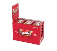 Skittles Candy, Vegan Fruits Chewy Candy Big Pack, Ananas et autres saveurs, 36 paquets (36 x 45 g)