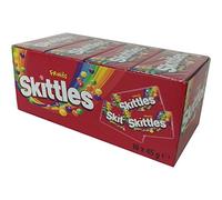 Skittles Fruits, Bonbons Fruités à Mâcher, 16 Paquets de 45 gr