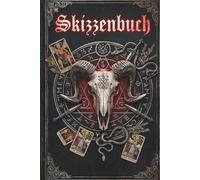 Skizzenbuch:Okkultes Skizzenbuch & Grimoire: "Dunkle Rituale" Antike Leder-Optik, 120 Seiten: Für Verbotenes Wissen und Dunkle Ritule