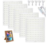 SKJJM 5 Pièces CMYK Lithophane LED Backlight Board Kit Compatible with Bambulab A1/A1 mini Combo/P1P/P1S/X1C/X1E AMS avec Port USB C, Luminosité Réglable, pour Art Photographique en Relief