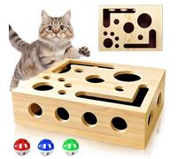 SKJJM Jouet Puzzle pour Chats, Jouet Interactif pour Chat, Jouet Interactif pour Chats d'Intérieur, Circuit à Billes avec Labyrinthe pour Petites Races et Chatons d'Intérieur (30 x 25 x 8 cm)
