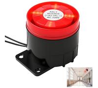 SKJJM Sirène Extérieure 220 V 120 DB, Système D'alarme De Sécurité Domestique à Décibels Elevés, Alerte Sonore et Lumineuse, Alarme De Maison Clignotante Rouge pour Assurer La Sécurité De IA Maison