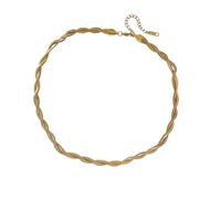 SKJUBLPG Collier à chaîne croisée pour femme à porter au quotidien