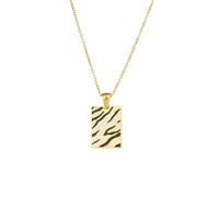 SKJUBLPG Collier avec pendentif en forme de cœur avec motif zèbre et anneau rond carré tendance pour un usage quotidien, adjustable, Cristal