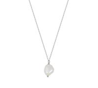 SKJUBLPG Collier de perles 925 avec perles baroques irrégulières, bijoux pour femme, adjustable, Cristal