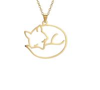 SKJUBLPG Collier Pendentif Argent Bijoux Hommes Femmes Necklace Collier Pendentif Pour Femme Goldcolor1