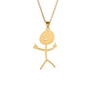 SKJUBLPG Collier Pendentif Argent Bijoux Hommes Femmes Necklace Collier Pour Homme Femme Pendentif Collier Couleur Or