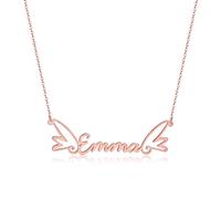 SKJUBLPG Collier Pendentif Argent Bijoux Hommes Femmes Necklace Collier Ras Du Cou Pour Femmes Et Filles, Cadeau D'Anniversaire, Rosegoldcolor