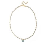 SKJUBLPG Collier ras du cou en perles pour femme - Petit et mignon - Accessoires tendance pour un usage quotidien, adjustable, Cristal