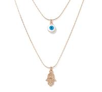 SKJUBLPG Collier tendance avec pendentif pour fête de mariage - Bijoux pour femmes et filles - Amitié, adjustable, Cristal