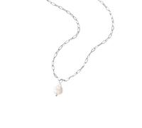 SKJUBLPG Collier tendance en forme de Y avec pendentif en perles rectangulaires, adjustable, Cristal