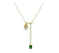 SKJUBLPG Élégant collier avec pendentif en perles baroques pour femmes, bijou tendance, chaîne clavicule sexy
