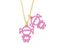 SKJUBLPG Joli collier avec pendentif pour filles, bijoux d'amitié, beaux bijoux empilables, adjustable, Cristal