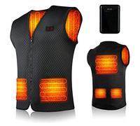SKKAEO Gilet Chauffant Homme Femmes - Veste Chauffante, 10000mAh Batterie Gilet Chauffant Homme Électrique pour Sport D'hiver