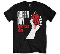 SKKCOR DYYSKE Green Day Men's American Idiot Short Sleeve T Shirt Black M