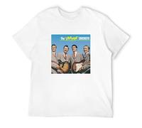 SKKCOR DYYSKE Men's Buddy Holly & The Crickets The Chirping Crickets Album Cover T-Shirts White L
