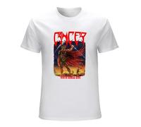 SKKCOR DYYSKE Men's Cancer Death Shall Rise T-Shirts White 3XL