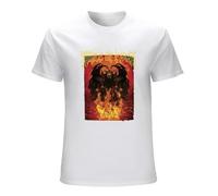 SKKCOR DYYSKE Men's Cradle of Filth - Mens Fire Power T-Shirts White M