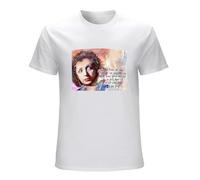 SKKCOR DYYSKE Men's Édith Piaf Ith Piaf French Singer T-Shirts White M