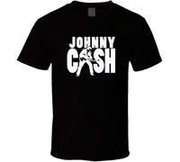 SKKCOR DYYSKE Men's Johnny * Cash Logo Music Men T-Shirts Black XXL