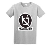 SKKCOR DYYSKE Men's Killing Joke Logo Cotton T Shirt Gray XL