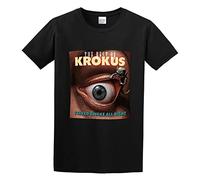 SKKCOR DYYSKE Men's Krokus The Best of Krokus Stayed Awake All Night Cotton T Shirt Black XXL