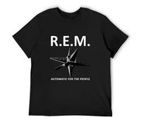 SKKCOR DYYSKE Men's R.E.M. REM Automatic for The People 92 Short Casual T Shirt Print Tops Black XL