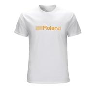SKKCOR DYYSKE Men's Roland Logo - Electronic Music Equip Ment Keyboard Synth Rhodes T-Shirts White L