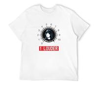 SKKCOR DYYSKE Men's This is Spinal Tap Amp One 1 Louder UNT-Shirt White XXL