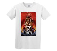 SKKCOR DYYSKE Men's Z Nation Video Posters Cotton T Shirt White 3XL