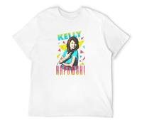 SKKCOR DYYSKE Saved by The Bell Kelly Kapowski Triangles Mens T Shirt Tiffani Amber Thiessen White L
