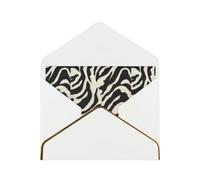 SKKNT Cartes de vœux avec imprimé animal zèbre pour toutes les occasions mariage fête d'anniversaire invitations 10,5 x 15,2 cm