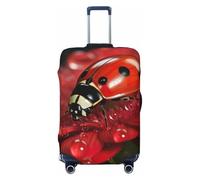 SKKNT Housse de protection lavable pour valise, motif coccinelle, élastique, anti-rayures, Noir/blanc, Small
