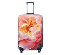 SKKNT Housse de protection pour valise de jardin, motif pivoine, lavable, élastique, anti-rayures, noir, Small