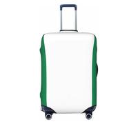 SKKNT Housse de protection pour valise lavable avec drapeau du Nigeria - Élastique et anti-rayures, noir, Medium