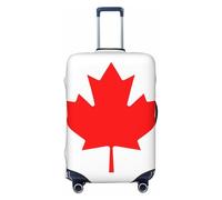 SKKNT Housse de protection pour valise, lavable, motif drapeau canadien, élastique, anti-rayures, noir, Small
