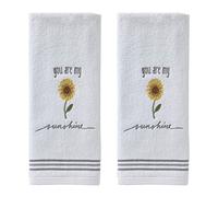 SKL HOME by Saturday Knight Ltd. Ensemble de Serviettes essuie-Mains Sunshine Blanc