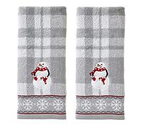 SKL HOME by Saturday Knight Ltd. Ensemble d'essuie-Mains, Coton, Gris, 40,6 x 66 cm